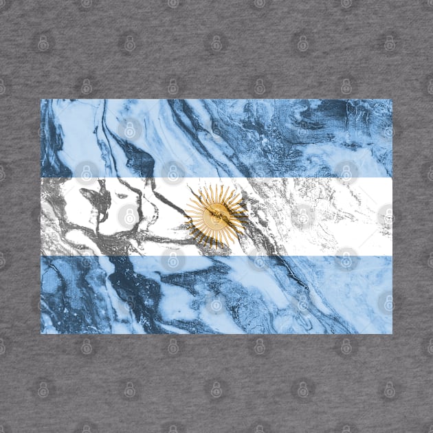 Flag of Argentina - Marble texture by DrPen